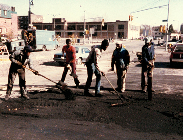 Shell station paving