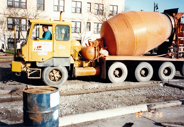 Street being laid